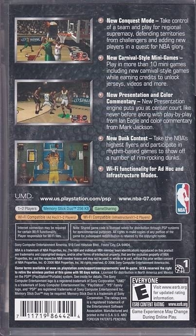 NBA 07 - PSP (B Grade) (Genbrug)